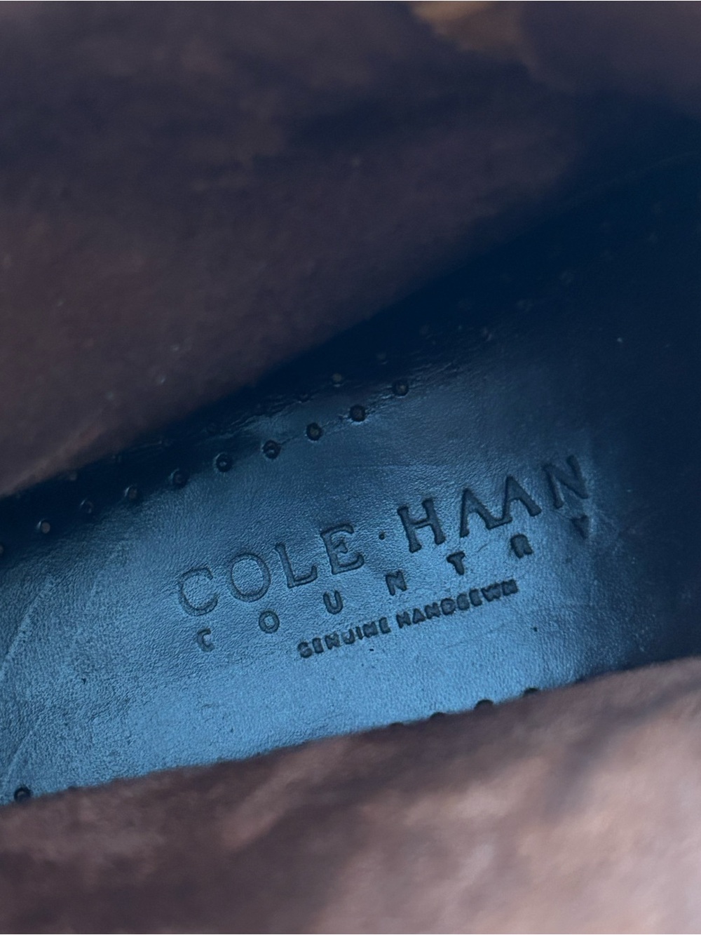 Cole Haan Country Vintage 80/90s Classic Brown Leather Moc Toe Women Boots 8 N - Picture 9 of 10
